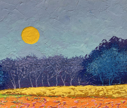 Oil painting Warm wind over the meadows V. Zadorozhnya