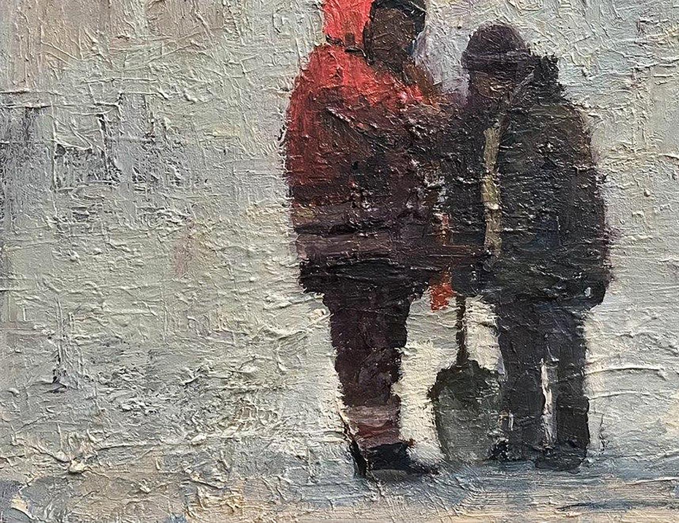 Oil painting Construction site Volodymyr Pashchenko