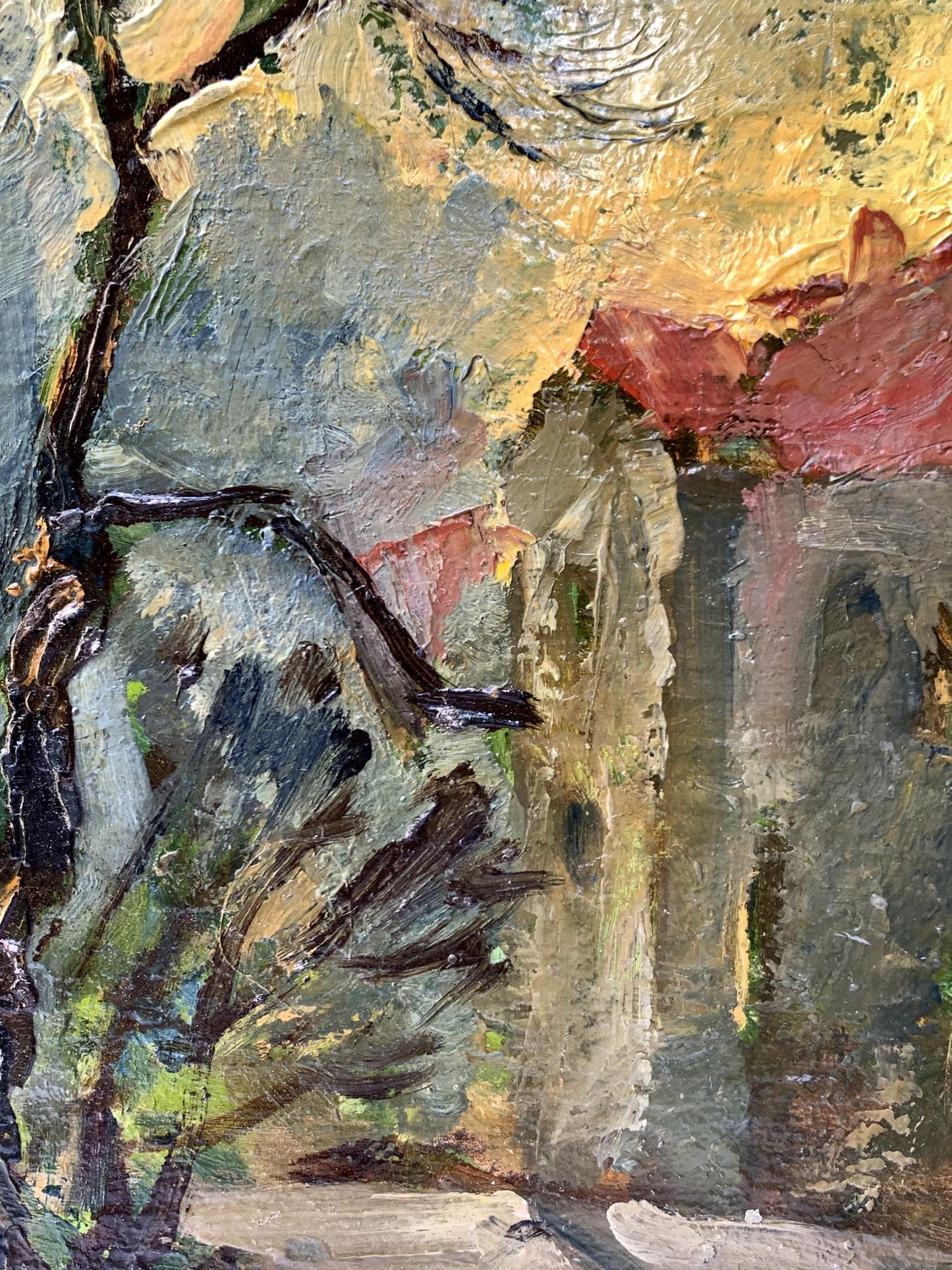 Oil painting City streets Mykhailo Burdylo