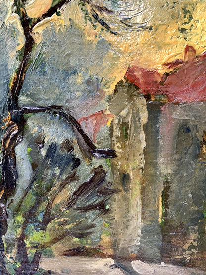 Oil painting City streets Mykhailo Burdylo