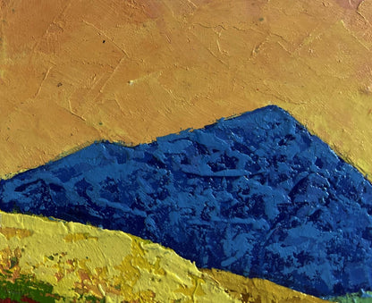 Oil painting The mountains are covered with meadows V. Zadorozhnya