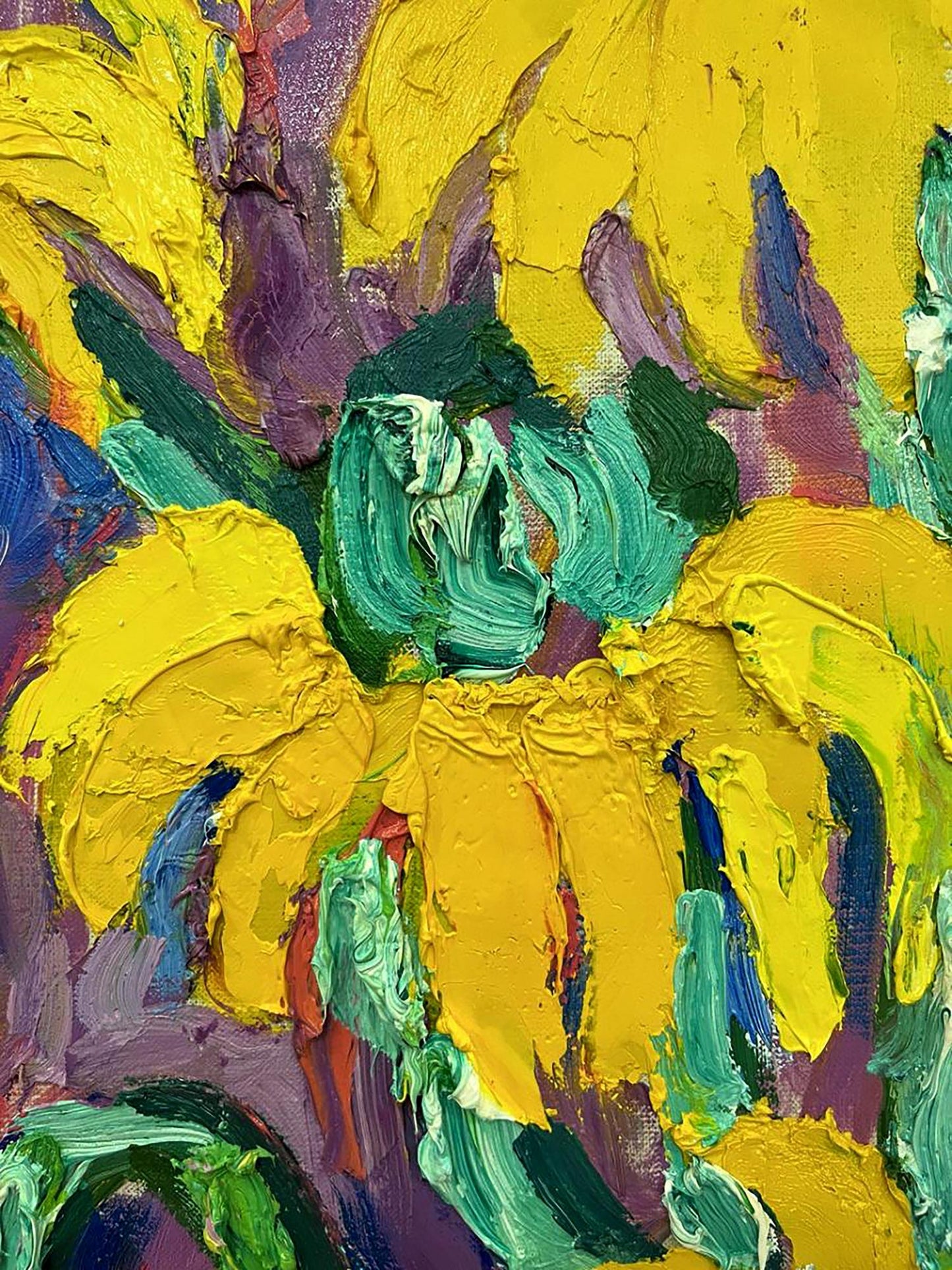 Oil painting Sunflowers Oleksiy Dakhnenko