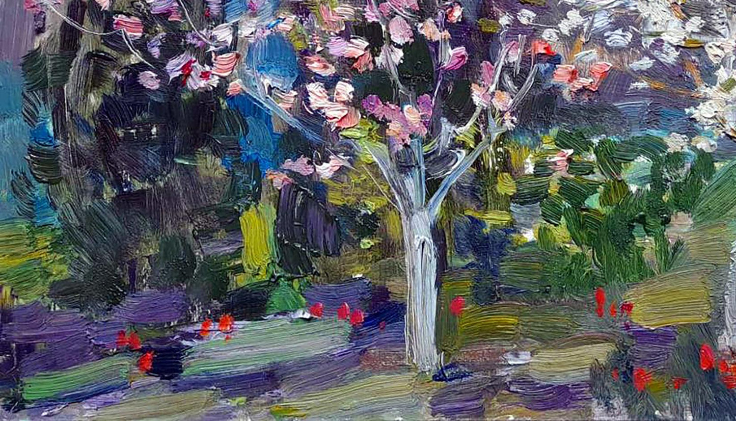 Oi painting The garden is blooming Kovalenko Ivan Mikhailovich