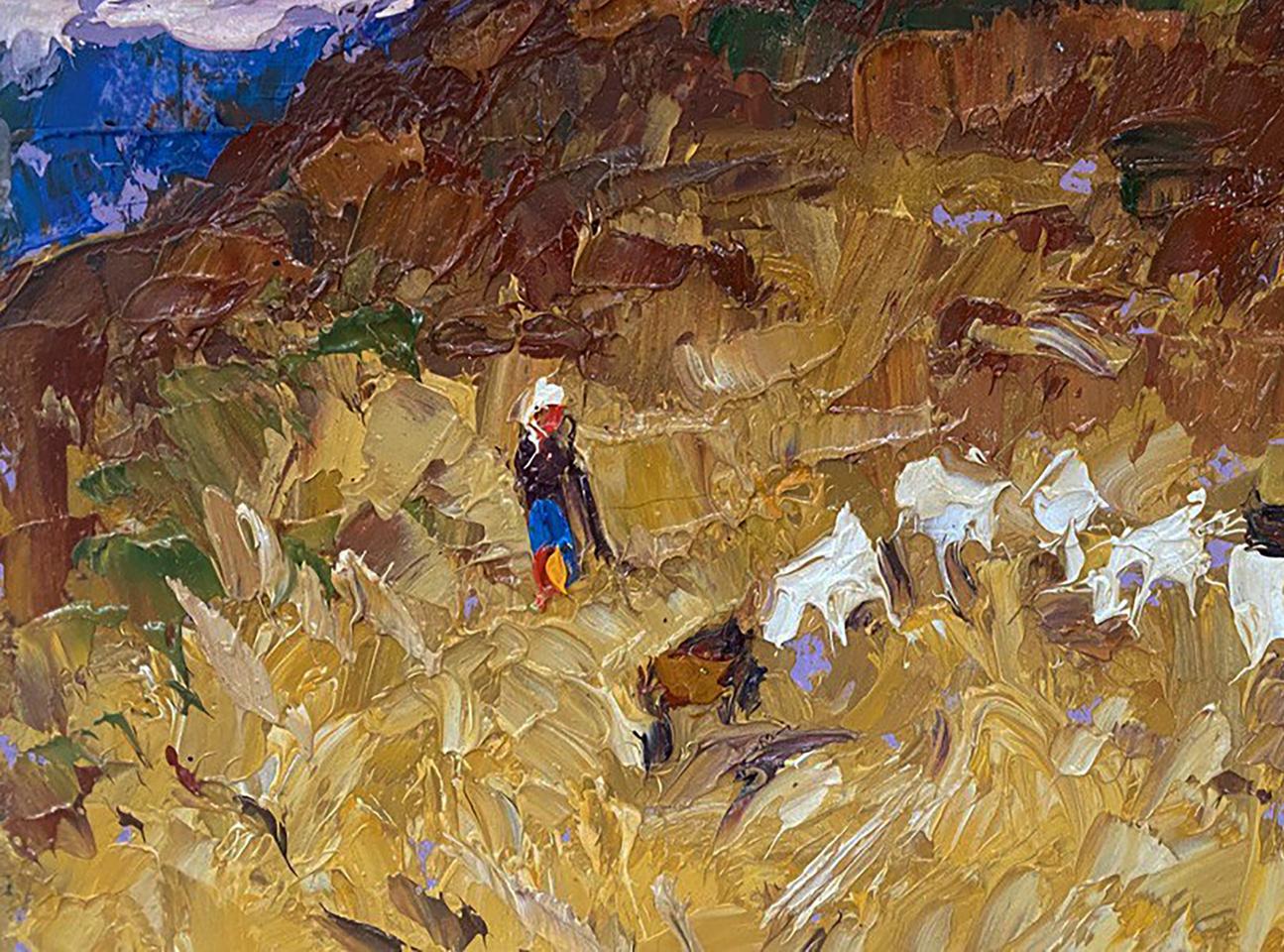 Oil painting Under the mountain Oleksiy Ivanyuk