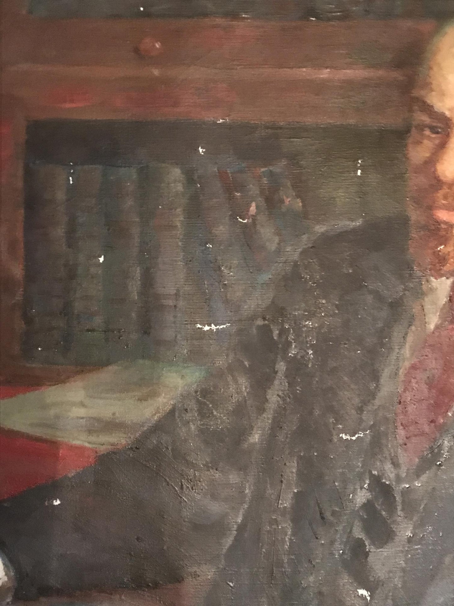 Oil painting Lenin with a newspaper Fedor Zagorodnyuk