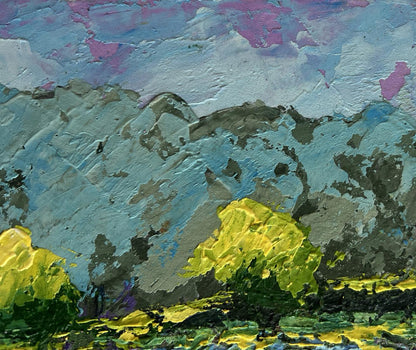 Oil painting Floral glow under the sky V. Zadorozhnya