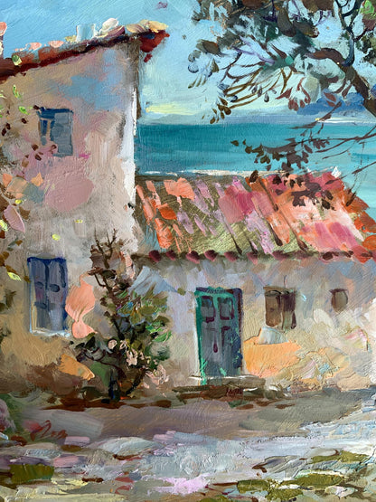 OIl painting House on the seashore Yuriy Suprunchuk