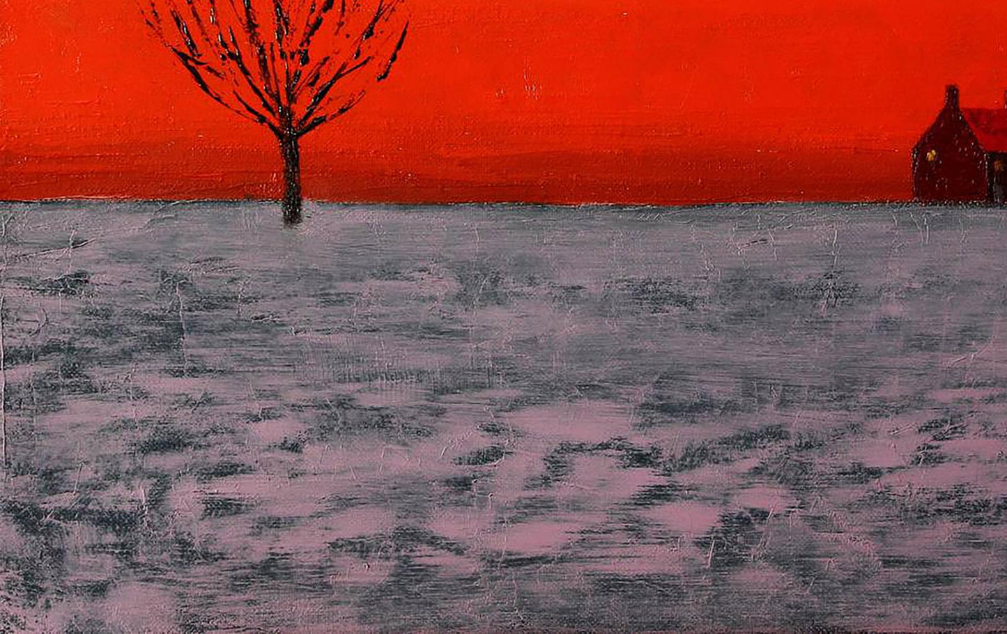 Oil painting House in the steppe Andriy Klishyn