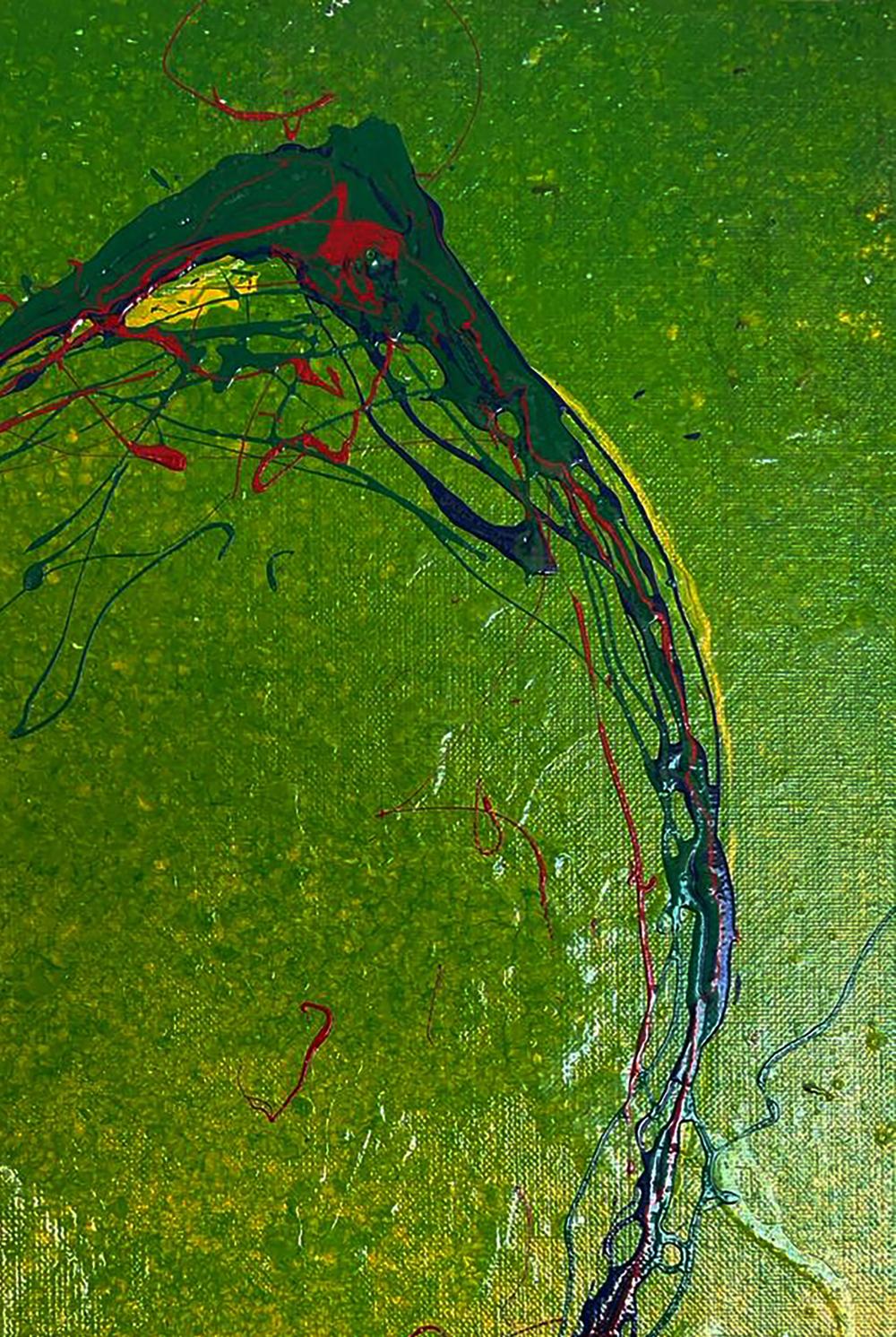 Acrylic painting Bright lemon Olga Melezhik