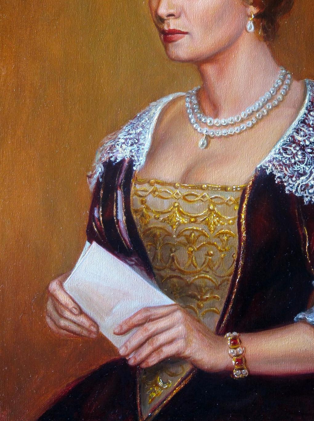 Oil painting Anne of Austria Valeriy Bulat