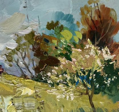 Oil painting The road to the church Yuriy Suprunchuk