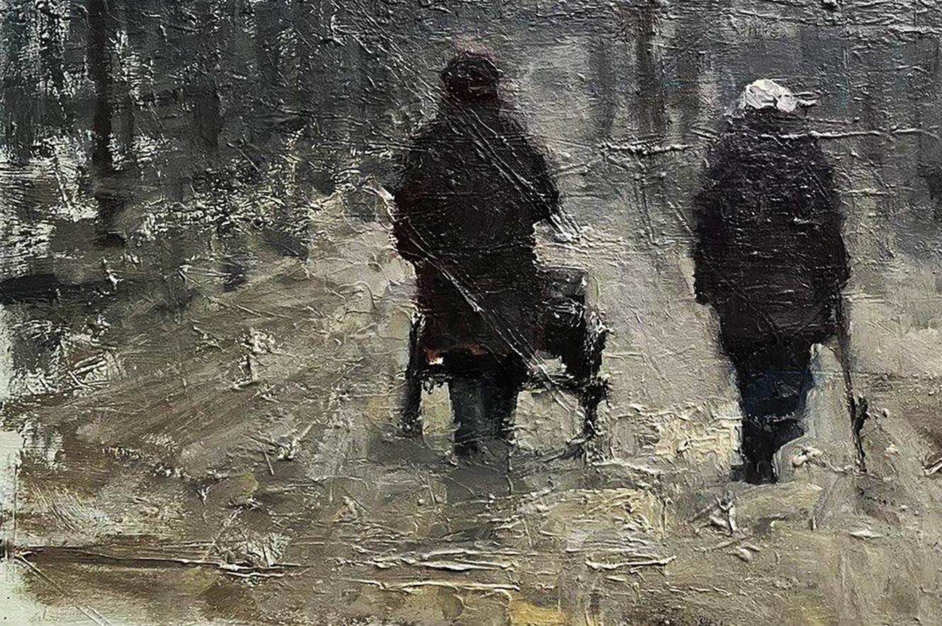 Oil painting Far from the city Volodymyr Pashchenko