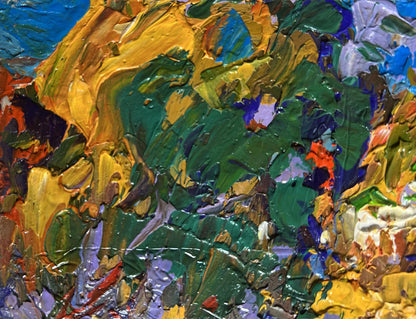 Oil painting Alley in the autumn park Oleksiy Ivanyuk