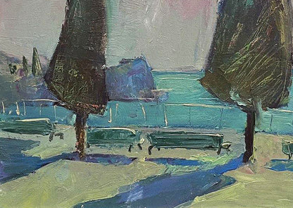 Oil painting At the resort Oleksandr Andreev