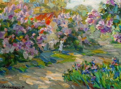 Oi painting The summer scent of lilac Ivan Kovalenko