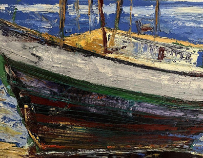 Oil painting Dock Serhiy Kovalev