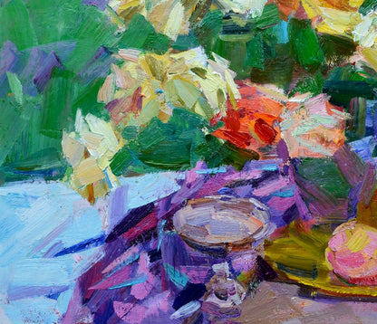 Oli painting Floral still life Pereta Vyacheslav