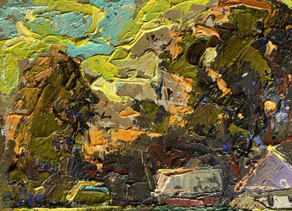 Oil painting Along the green field Oleksiy Ivanyuk