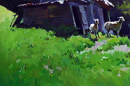 Oil painting Sunny afternoon Anastasia Yaroshevich