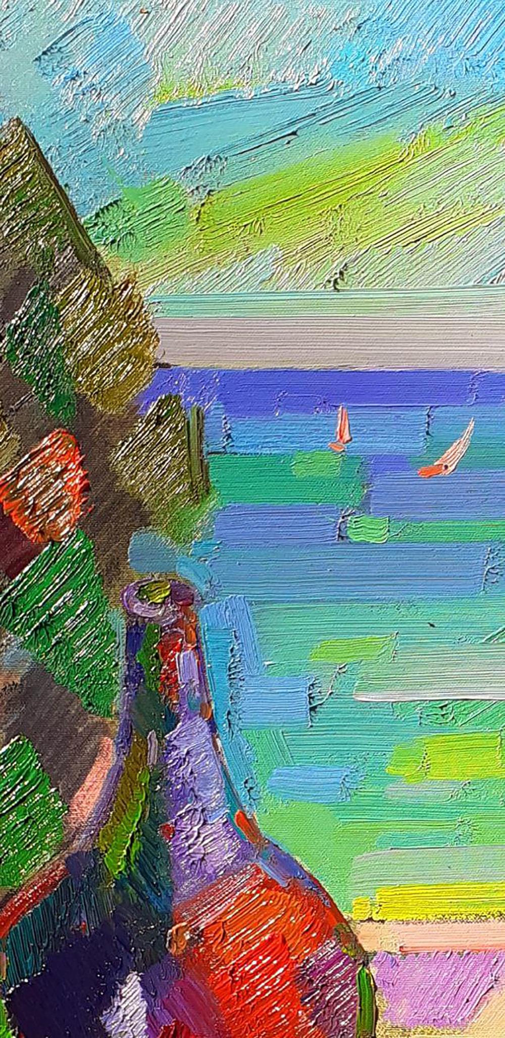 Oil painting Fish and fruit Peter Dobrev