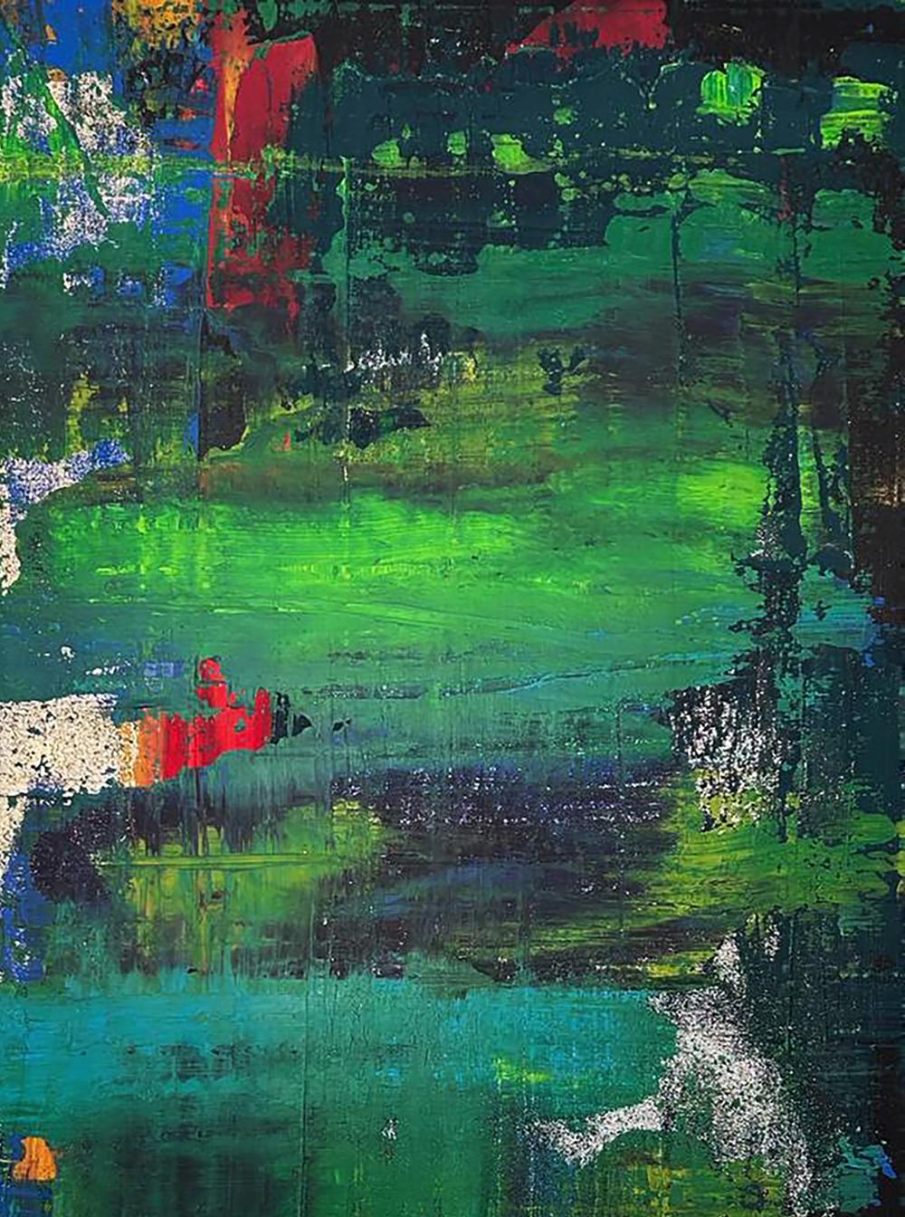 Acrylic painting Walk in the forest Olga Melezhik