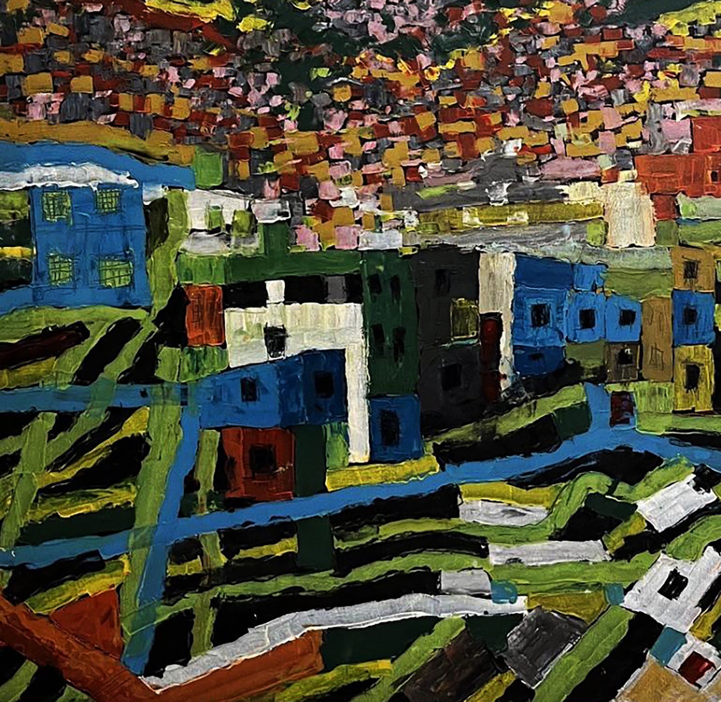 Oil painting Favelas Serhiy Kovalev