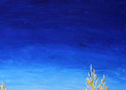 Oil painting White ahgae landscape Andriy Klishyn