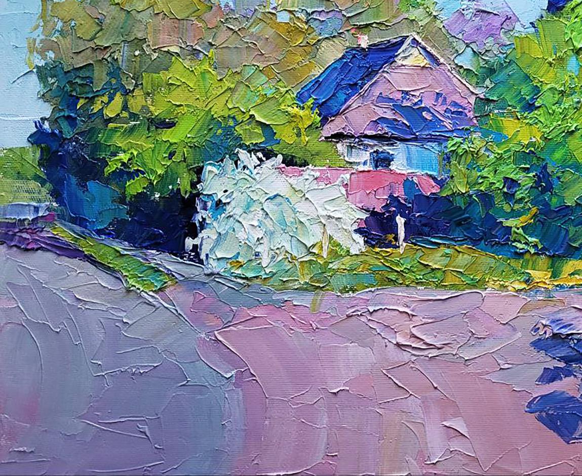 Oil painting White bush Boris Serdyuk