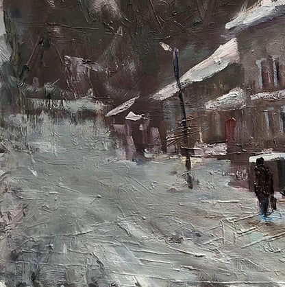 Oil painting City scene Volodymyr Pashchenko