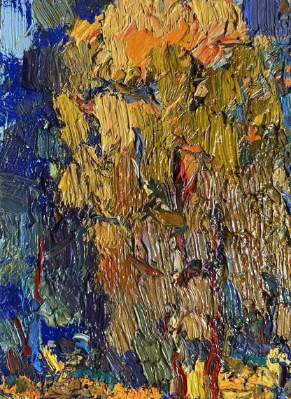 Oil painting Sunbeams on the meadows Oksana Ivanyuk