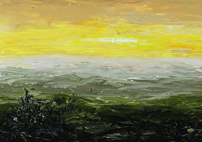 Oil painting Beige landscape Andriy Klishyn