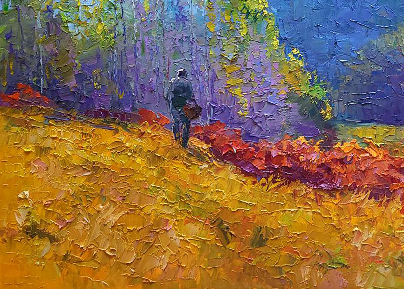 Oil painting Mushroom season Boris Serdyuk