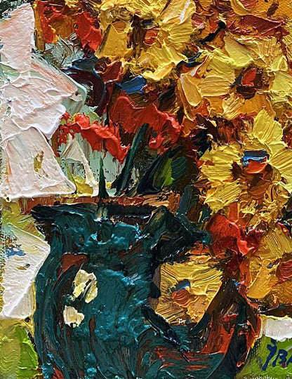 Oil painting Summer flowers Oksana Ivanyuk