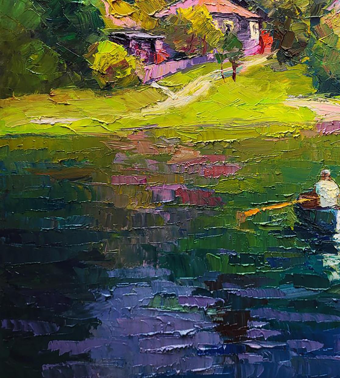 Oil painting Boating holidays Boris Serdyuk