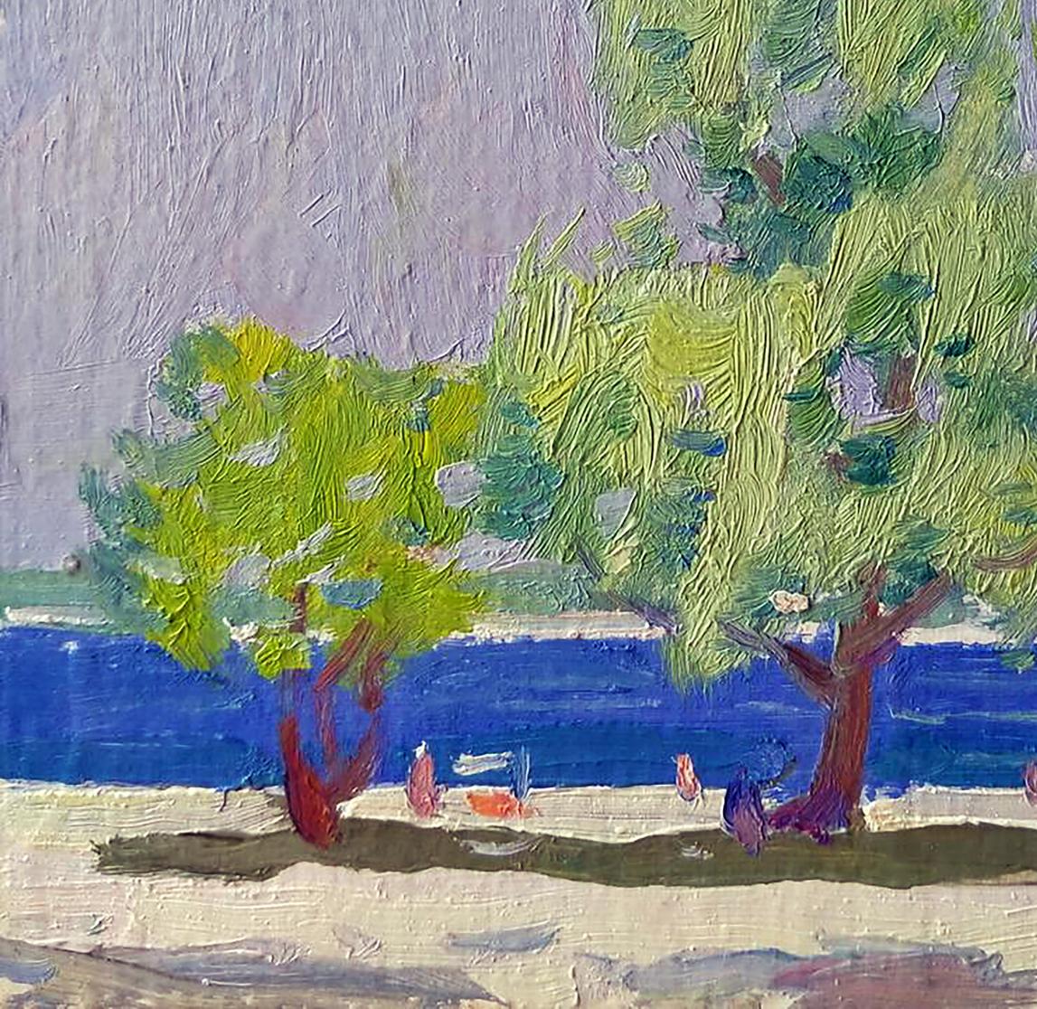 Oil painting Sea shore Yury Konovalov