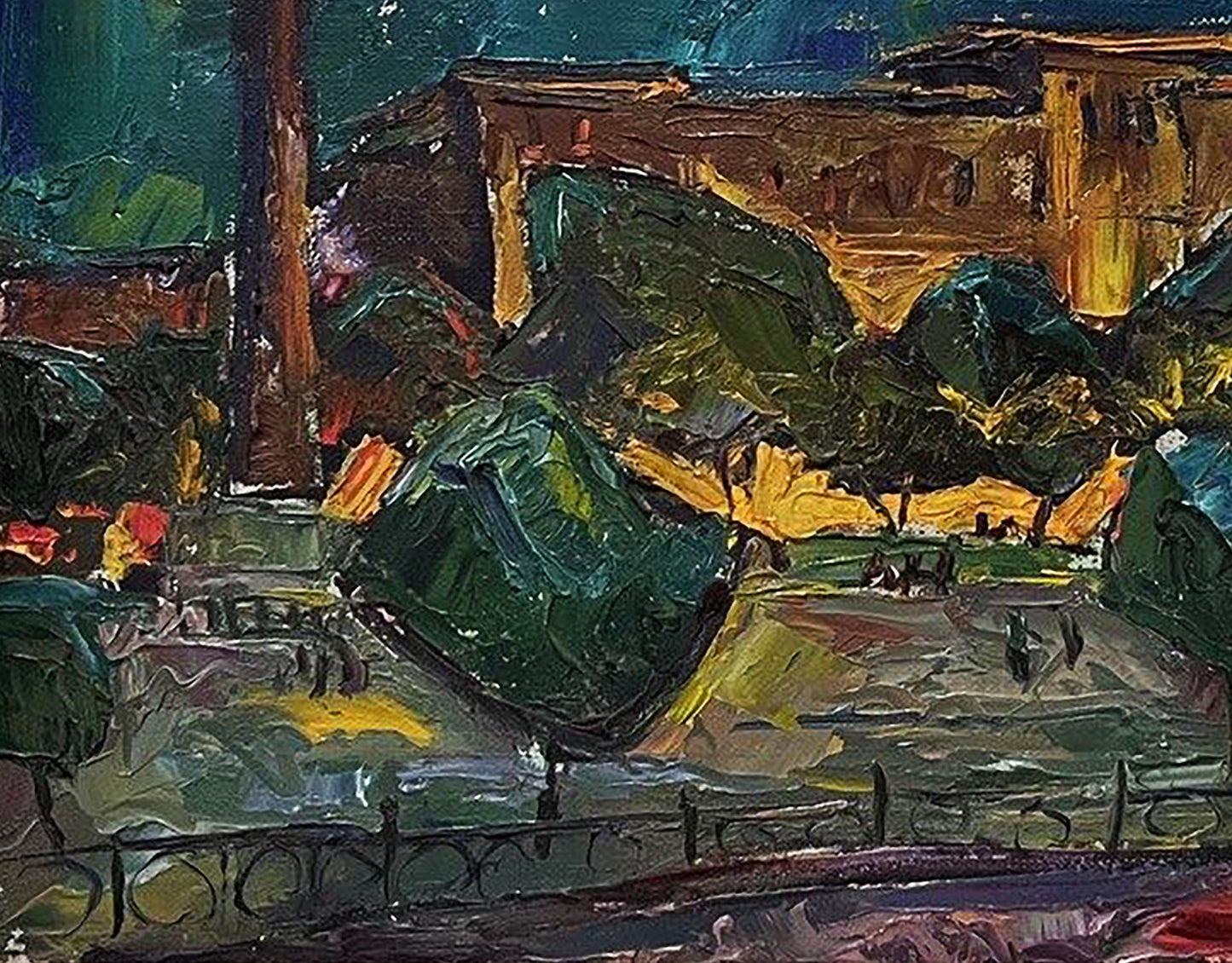 Oil painting Night Istanbul Oleksandr Andreev