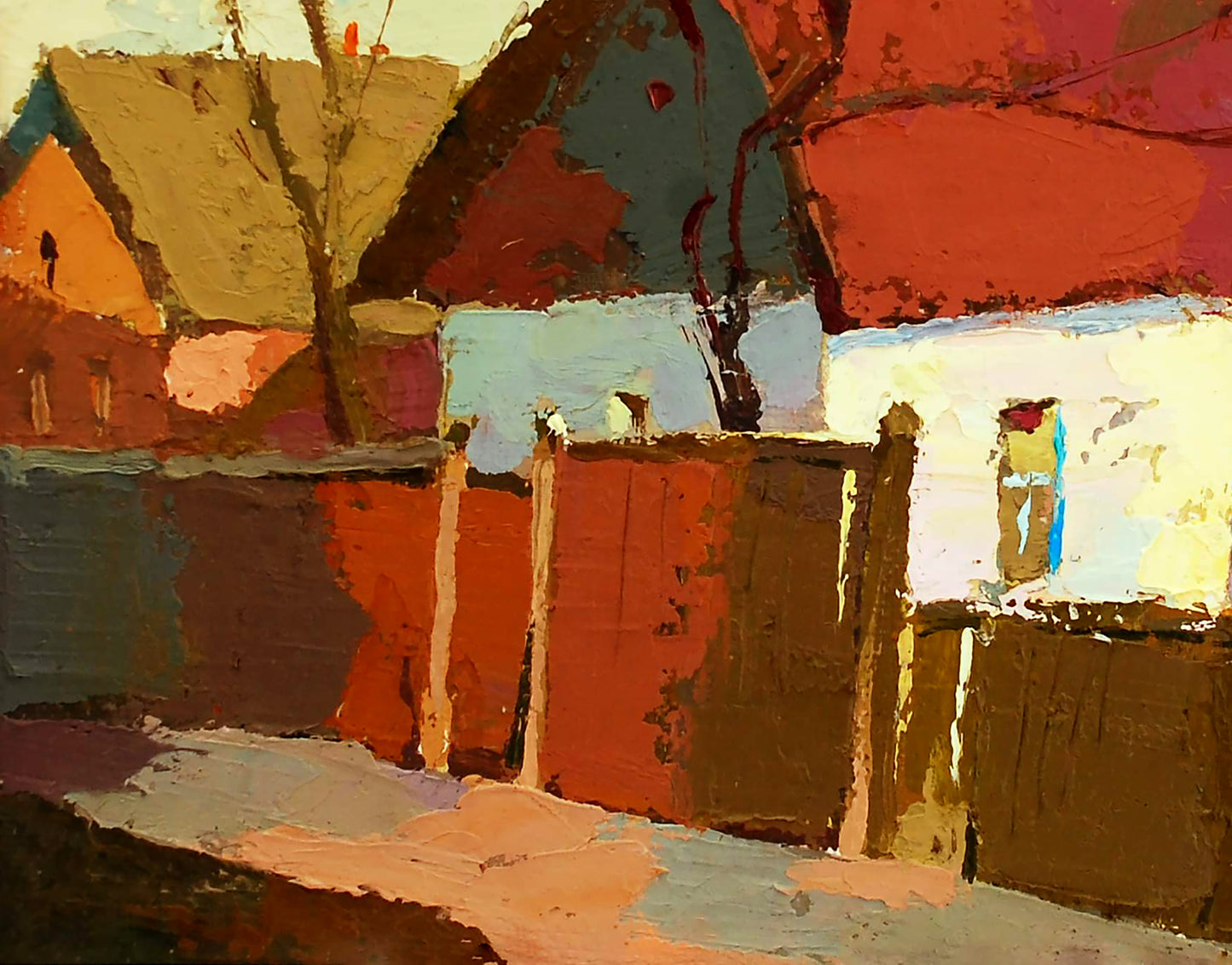 Oil painting Warm March Egor Shvachunov