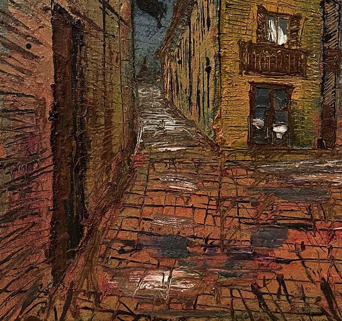 Oil painting Urban slums Serhiy Kovalev