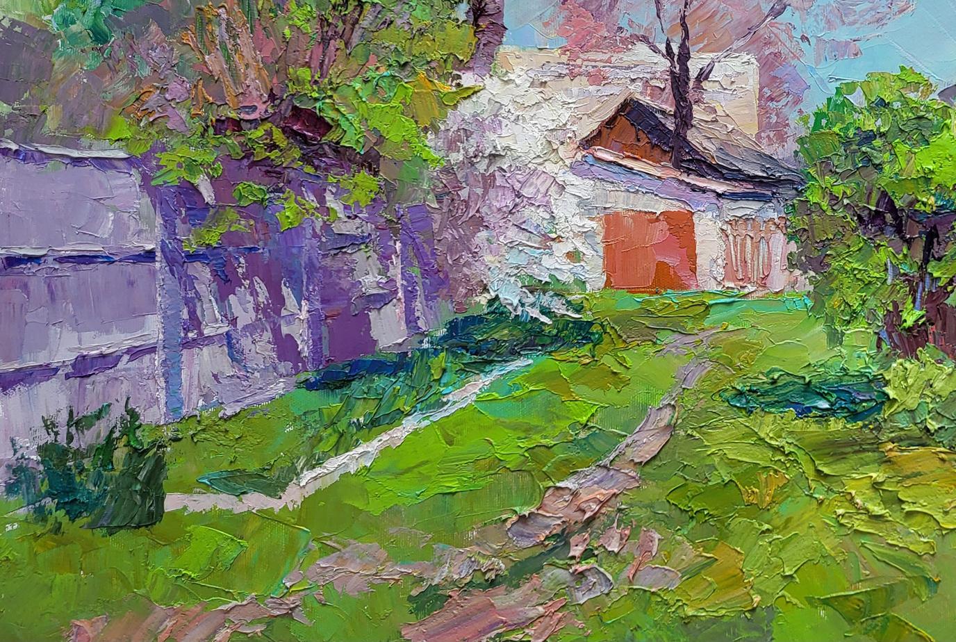 Oil painting Flowering garden Boris Serdyuk