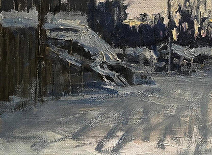 Oil painting Gentle snow Volodymyr Pashchenko