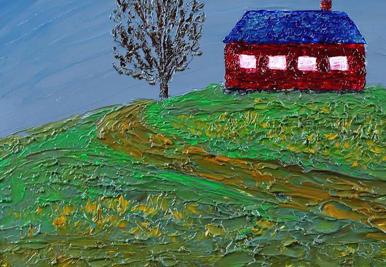 Oil painting House on the Hill Andriy Klishyn