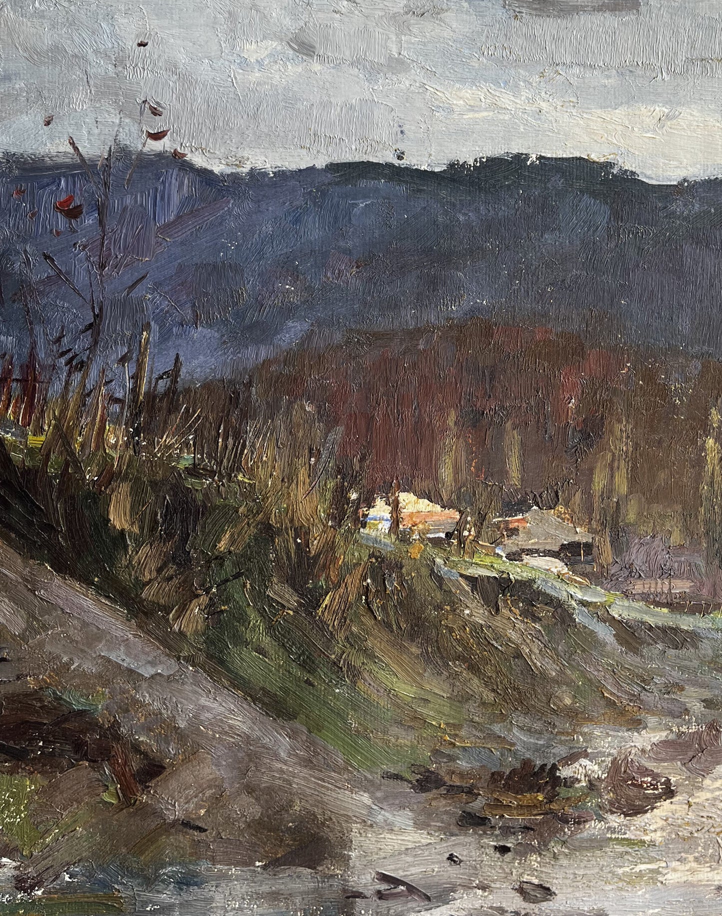 Oil painting Autumn in the mountains Boris Spornikov