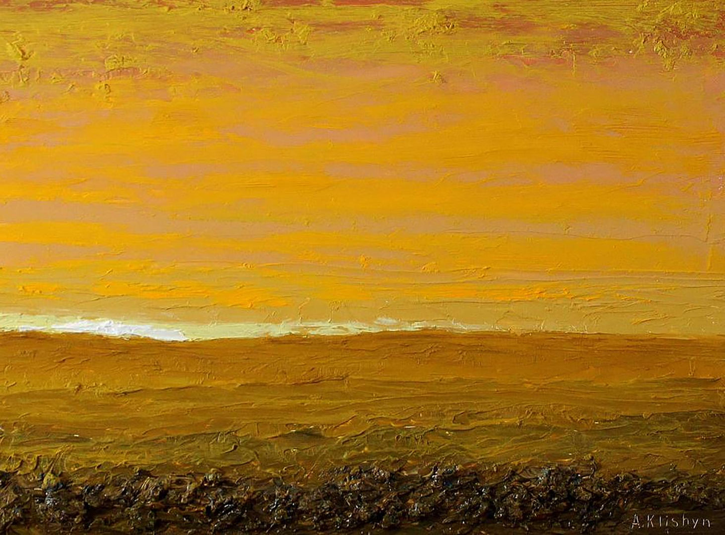 Oil painting Wasteland Andriy Klishyn