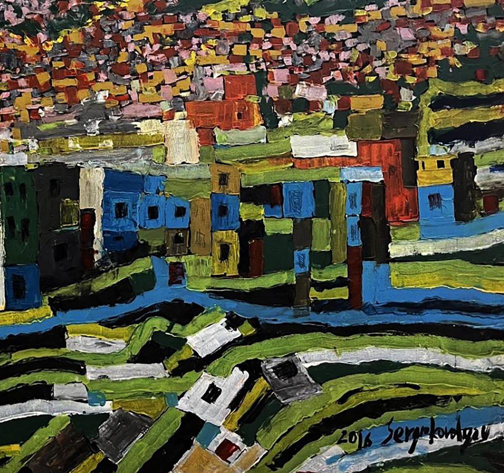 Oil painting Favelas Serhiy Kovalev