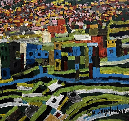 Oil painting Favelas Serhiy Kovalev