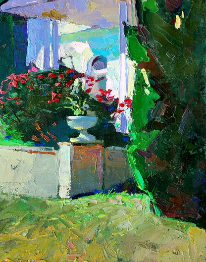 Oil painting Summer sketch Egor Shvachunov