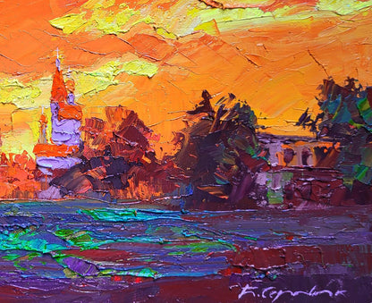 Oil painting Evening Boris Serdyuk