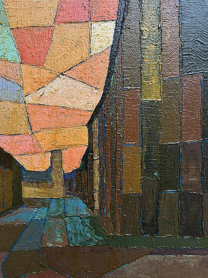 Oil painting City center Serhiy Kovalev