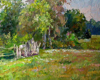 Oil painting On the outskirts Boris Serdyuk