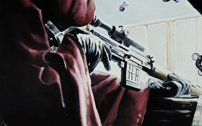 Oil painting Approaching danger Igor Konovalov